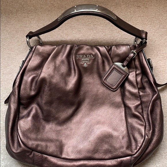 Prada leather shoulder bag - Picture 4 of 9